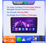 Hizpo 10,1 "autoradio para Jeep Chrysler Compass Commander Grand Cherokee Wrangler Liberty Dodge GPS Multimedia Carplay Android 8cores-6G 64G -S6
