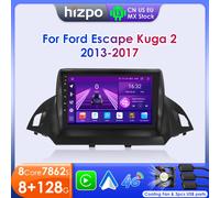 Hizpo 2 Din Android 13 para Ford Kuga 2 Escape 2013 - 2017 Radio de coche reproductor de vídeo Multimedia navegación GPS 4G Carplay estéreo RDS 8cores-8G 128G -S8