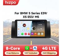 Hizpo 2 din Android Auto Radio para BMW 5 E39 1995 - 2003 E53 X5 M5 Carplay 4G Car Multimedia GPS 2din sistemas inteligentes AI Voice P1L (1GB 16GB)