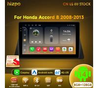 Hizpo 2 Din Radio de coche Android 14 para Honda Accord 8 2008-2013 reproductor Multimedia GPS Navi estéreo RDS Bluetooth Carplay 8G 128G W1-2G 32G-8cores-4G