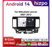 Hizpo 2Din 10,1 pulgadas Android Auto Radio de coche para Mitsubishi Lancer 2007 - 2012 navegación GPS RDS DSP SWC 4G CarPlay UI7862 estéreo S4 A