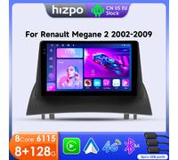 Hizpo 2Din Android 14 para Renault Megane 2 2002-2009 Radio de coche estéreo reproductor de vídeo Multimedia navegación GPS unidad principal Carplay 8cores-4G 32G -QS4