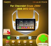 Hizpo 2din Android 14 Radio de coche Multimidia para Chevrolet Cruze J300 J308 2012-2015 reproductor de vídeo navegación GPS unidad principal Carplay QS4-4G 32G-8cores-4G