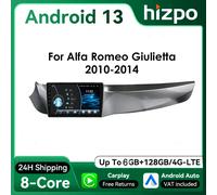Hizpo 2Din CarPlay Android13 Radio de coche para Alfa Romeo Giulietta 2010 - 2014 Furgonato RDS DSP GPS 4G UI8581 sistemas inteligentes P3CP (4Core 2G 64G)