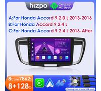 Hizpo 7862 estéreo para Honda ACCORD 9 2.0L 2.4L 2012 2013 2015 2016 2018 2Din Android Radio de coche Multimedia GPS navegación Audio B-8cores-8G 128G -S8