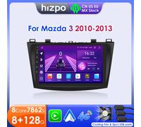 Radio para Auto Hizpo de 8 Núcleos y 9 Pulgadas con Android 14 y Carplay para Mazda 3 2010-2013, Reproductor Multimedia, GPS, Navegación, Autoradio, RDS, BT QS8PNC with 360 CAM