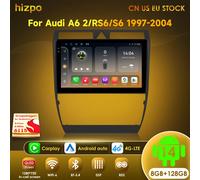 Hizpo 8G 128G Radio de coche Carplay para Audi A6 C5 2 RS6 S6 1997 - 2004 GPS 1280*720P Android 13 Auto 2din reproductor Multimedia estéreo QS4-4G 32G-8cores-4G