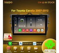 Hizpo 9 "Android Radio estéreo de coche para Toyota Corolla E140/150 2007 2008 2009 2010 2011 reproductor Multimedia 2 altavoces Din sin DVD QS8-8G 128G-8core-4G