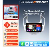 Hizpo 9 pulgadas Pro AI reproductor inteligente 2din Android 14 Radio de coche para Chevrolet Cruze J300 J308 2012-2015 GPS Carplay Auto 4G WIFI P1 (4Core 1G 32G)