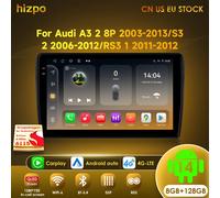 Hizpo 9 pulgadas Radio de coche 2 Din Android 14 estéreo con pantalla para Audi A3 8P 2003-2012 Carplay sistema inteligente Multimedia Wifi P4CP-4G 64G-4cores