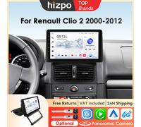 Hizpo 9 pulgadas sistemas inteligentes de coche para Renault Clio 2 2000 - 2012 reproductor de vídeo Multimedia Carplay Android navegación GPS automática S6 (8cores-6G 64G)
