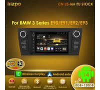 Hizpo AI Audio de navegación por voz para BMW Serie 3 E90 E91 E92 E93 Radio de coche 2 Din Android Auto Multimedia GPS Carplay 2din sin DVD S8-8G 128G-8cores-4G