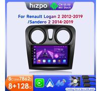 Hizpo Android 13 Radio de coche para Renault Logan 2 Sandero 2 2012 - 2019 2 Din reproductor de vídeo Multimedia navegación GPS estéreo Carplay B-8cores-8G 128G -S8