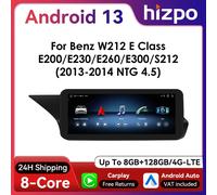Hizpo Android Auto Radio de coche para Mercedes Benz W212 Clase E NTG 4,0/4,5/5,0 E200 E230 E260 E300 S212 sistema inteligente CarPlay 4W (2009-12) NTG 4.0