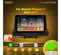 Hizpo Android GPS Radio de coche para Renault Megane 3 2008 - 2014 reproductor de vídeo Multimedia estéreo DSP CarPlay No 2din 2 Din DVD 6115 QS1-3G 32G-8cores