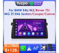 Radio de Coche Hizpo con IA y Voz, Android Auto para BMW E46 M3 318/320/325/330/335 Rover 75, Carplay Multimedia 4G DSP, Autoradio Estéreo BT W1-2G 32G-8cores-4G