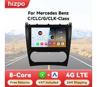 Hizpo-Radio con GPS para coche, reproductor con Android, 2DIN, Carplay inalámbrico, 9 pulgadas, 4G, para Mercedes Benz CLC W203 Clase C C180 C200 CLK200 CLK W209 P2CP (2GB 32GB)