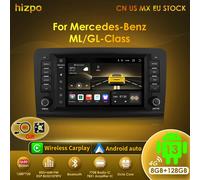 Hizpo-reproductor Multimedia con GPS para coche, de 8 pulgadas con Radio Estéreo Carplay, DSP, para Mercedes Benz Clase M W164 clase GL X164 ML GL320 S8-8G 128G-8cores-4G