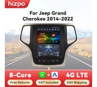 Hizpo-reproductor Multimedia con GPS para coche, Radio con Android 14, estilo Tesla, para Jeep Grand Cherokee 2014 -2022, 9,7 pulgadas S8 (8GB 128GB)