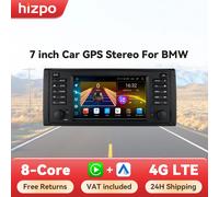 Hizpo sistemas inteligentes de coche para BMW 5 Series E39 X5 E53 M5 1996-2003 Multimedia 2din Autoradio Android 13 Auto Carplay 7862 4G S1 (3GB 32GB)