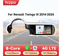 Hizpo sistemas inteligentes de coche para Renault Twingo III 2014-2024 Carplay Android Auto 2 Din Radio Multimedia estéreo unidad principal 6115 QS8 (8GB 128GB)
