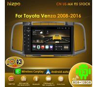 Hizpo Android 13 estéreo de coche para Toyota Venza 2008 - 2016 Autoradio unidad principal GPS Carplay navegación reproductor Multimedia 7862 Wifi 8cores-3G 32G -S1