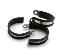 HJ Garden Abrazaderas de acero inoxidable 304 de goma de 3,8 cm (6 unidades)