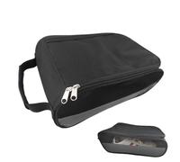 Hjatirace Bolsa organizadora de zapatos de golf | Bolsa acolchada para zapatos de viaje, resistente al agua, con cremallera, con ventilación de malla para gimnasio, gris, Refer to description, Unisex
