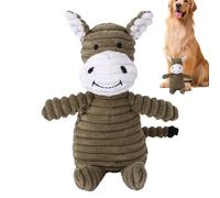 Hjatirace Chew Toys Dogs Boredom, Stuffed Animal Dog Chew Toys, Donkey Plush Dog Toy, Dog Squeak Toys, Interactive Squeaky Toy, Easy To Use, Portable for Small Medium Dogs