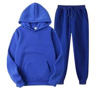 Hjatirace Conjunto de sudadera informal,Chándal de color liso para mujer de manga larga - Conjuntos de 2 piezas para mujer, traje de viaje, conjuntos de de 2 piezas, conjunto de sudadera para