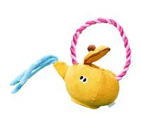 Hjatirace Dog Toy Rope Handle, Soft Dog Chew Toy, Cute Plush Dog Toys, Plush Interactive Pet Toy, Plush Interactive Pet Toy, Easy To Use, Portable for Play Chewing