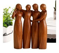 Hjatirace Estatua de Hermana | de Amistad de Hermanas de Resina | Esculturas para decoración del hogar, para Escritorio, estantería, Lugar de Trabajo, Mesa de té, Dormitorio, apartamento
