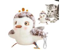 Hjatirace Interactive Flying Bird Cat Toys, Realistic Flappy Kitten Toy, Creative Kitten Play Toy, Funny Electric Flapping Wings Cat Toy, Creative Kitten Play Toy, Easy To Use, Portable for Home