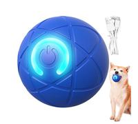Hjatirace Interactive Rolling Dog Ball, Vibrating Rolling Puppy Ball, Rechargeable Dog Interactive Toys, Automatic Moving Dog Toy Ball, Fun Engaging Pet Toy, Easy To Use, Portable for Active Dogs