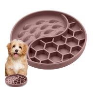 Hjatirace Lento para Perros,Plato Interactivo De Silicona con - Platos para Perros Que Comen Más Despacio - para Cachorro Mascota Mediano Grande Senior Hogar Interior Exterior Jardín Viaje
