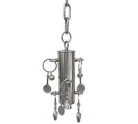 Hjatirace Parrot Toys Bell, Juguete de Campana de Acero Inoxidable para pájaros | Juguete de Campanas de Acero Inoxidable con Sonido Dulce,Colgante de exhibición de Jaula de Juguete para Colgar en
