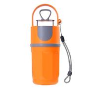 Hjatirace Recolector de excrementos de Perro, Pala portátil para Mascotas, Incluye Bolsa de residuos, Recogida de residuos sin, Naranja, Azul Claro, Gris Claro, 6,5 cm, para Exteriores