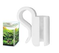 Hjatirace Soporte de manguera de tubo de agua para filtro de acuario, fácil instalación, 12 g, clip guía de manguera de acuario, herramienta estabilizadora de tubo de filtro, diseño de posicionamiento