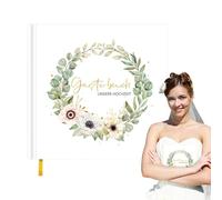 Hjatirace Wedding Guest Book, Wedding Parties Registration Book, Unique Parties Guest Sign In Book, Elegant Guest Book, Birthday Party Visitor Register, Easy To Use, Portable for Special Events