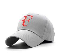 HJBH Sombrero Regalo de cumpleaños 100% algodón Bordado 3D Estrella de Tenis Roger Federer papá Deporte del Sombrero Gorra de béisbol Unisex de los Casquillos del Snapback Caps Tenis F for Hombre