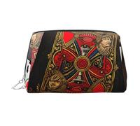 HJBNW Bolsa de maquillaje de viaje de gran capacidad, impermeable, portátil, bolsa de aseo para jugar a las cartas, bolsas de maquillaje con cremallera, organizador de maquillaje estético para mujeres