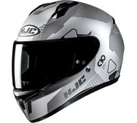 HJC C10 Aspa Casco, gris/plateado/negro, Talla M (57/58)