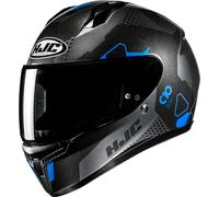 HJC C10 Aspa Casco, negro-gris-azul, tamaño 2XL para Hombres