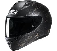 HJC C10 Epik Casco de señora, negro/dorado, Talla S (55/56)