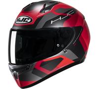 HJC C10 Tins Casco, negro-rojo, tamaño 2XL para Hombres