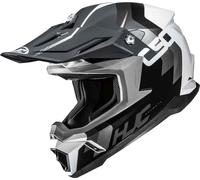 HJC C50 Primal Casco de motocross, negro-gris-blanco, tamaño XL para Hombres