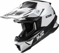 HJC C50 Slide Casco de motocross, negro-gris-blanco, tamaño M para Hombres