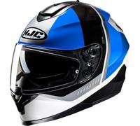 HJC C70N Alia Casco, blanco/negro/azul, Talla M (57/58)