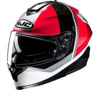 HJC C70N Alia Casco, blanco/negro/rojo, Talla S (55/56)