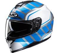 HJC C70N Holt Casco, blanco-azul, tamaño M para Hombres